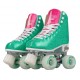 Crazy Disco Glam Teal/Pink Quad Roller Paten