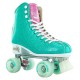 Crazy Disco Glam Teal/Pink Quad Roller Paten