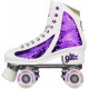 Crazy Disco Glitz Amethyst White Pruple Roller Paten