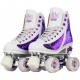 Crazy Disco Glitz Amethyst White Pruple Roller Paten