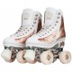 Crazy Disco Glitz Rose Gold Quad Roller Paten