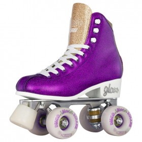 Crazy Disco Glam Purple / Gold Quad Roller Paten